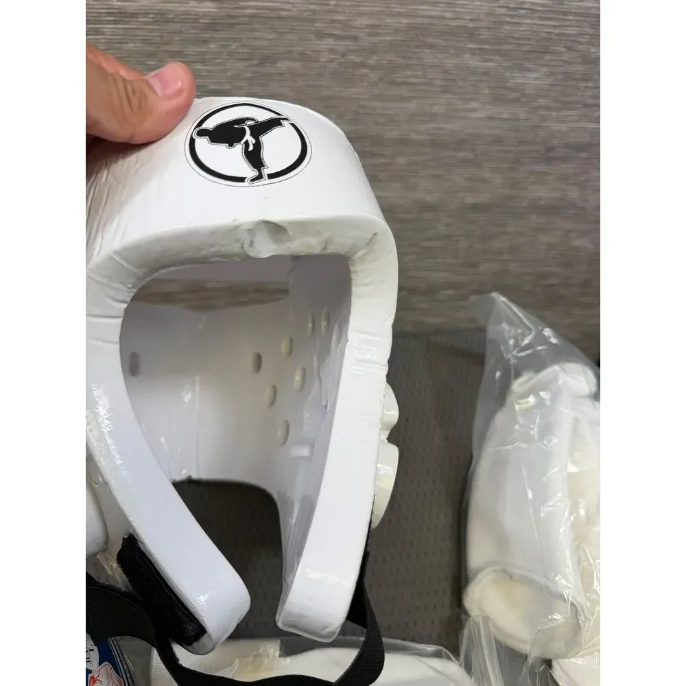 Podium TKD Taekwondo Sparring Gear Set Boys Size XS Red White Protective Pads